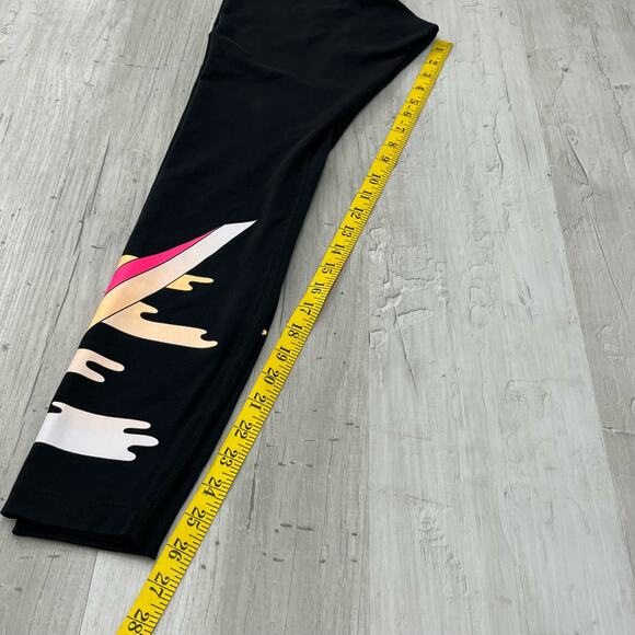 Nike Pro Hyperwarm High Waisted Graphic Swoosh Legging Gym Running Pants Small - Picture 8 of 8